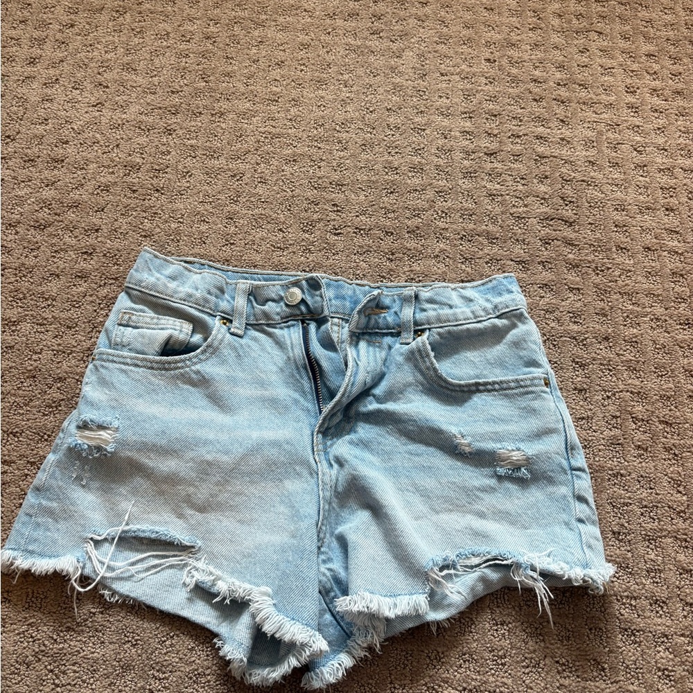 Stylish Light Blue Denim Shorts